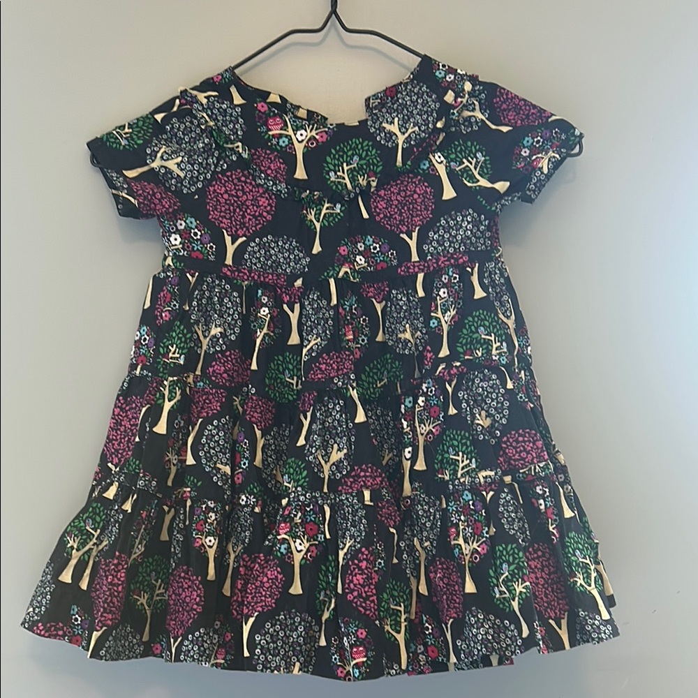 GAP Black and Blue Ruffled Tiered Sundress